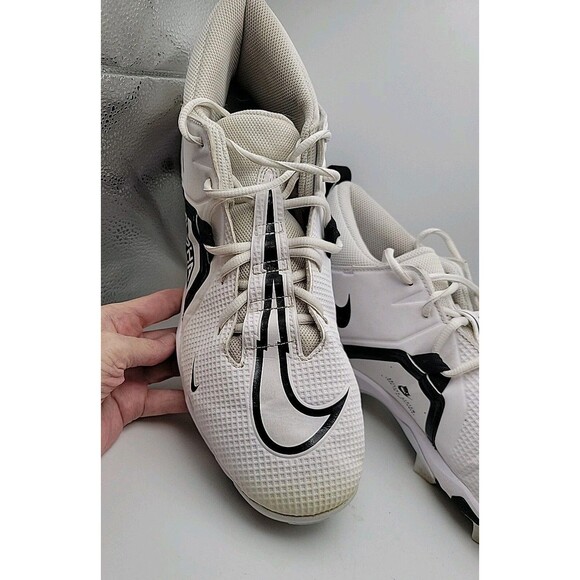 Nike Alpha Menace 3 Shark White Low Top Men\'s Football Cleats CV0582-100 Sz 11½ main image 8